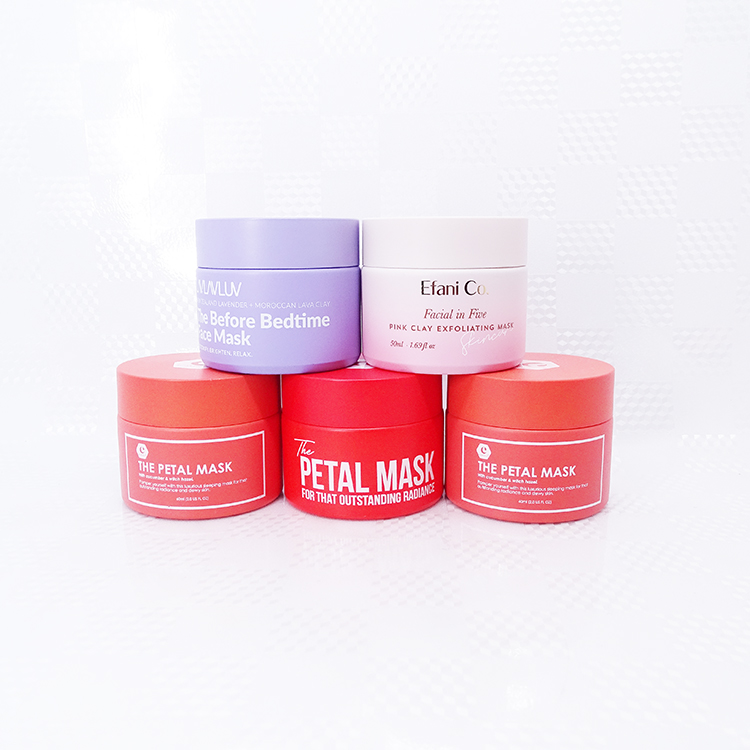 50g 60g cheaper cosmetics frosted matte glass cream jar colorful cosmetic containers opal white porcelain jar