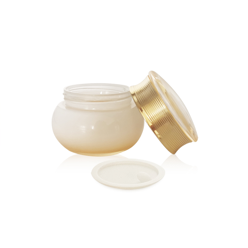 50g 60ml 100ml 150ml high quality unique cosmetic glass cream jar and perfume bottle with lotion pump and spray