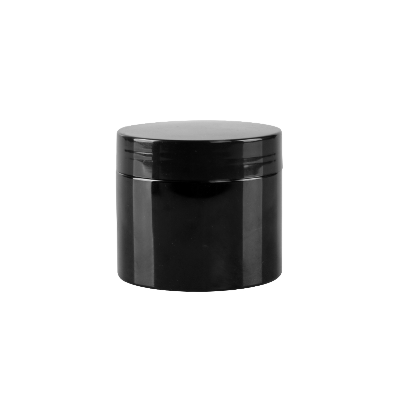 50g/80g/100g/150g/200g black PET plastic cream jar for face cream packaging