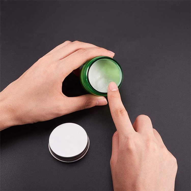 50g/80g green plastic face cream jar eco friendly cosmetics packaging plastic cosmetic cream jar body lotion containers