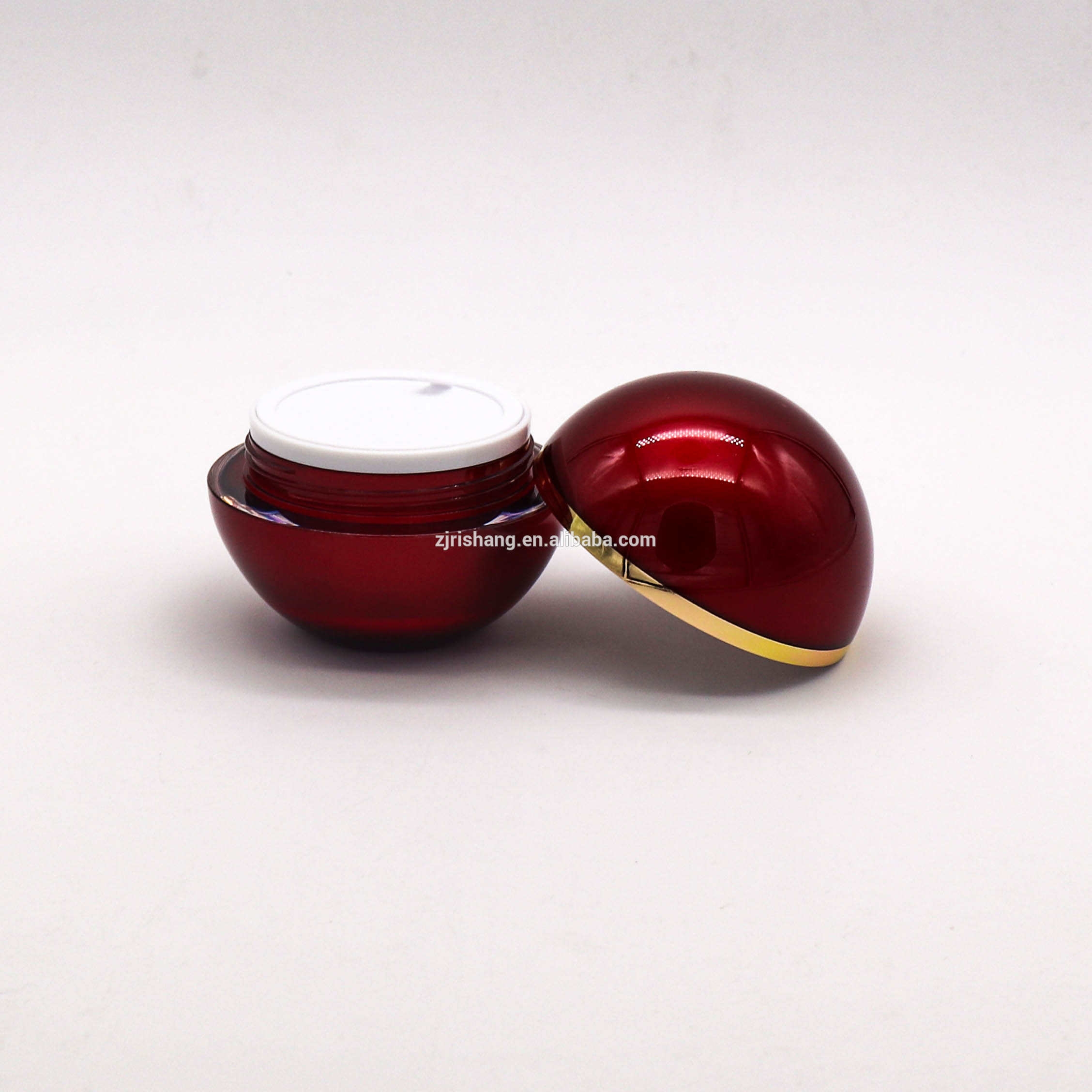 50g Ball jar Cosmetic Containers Round Shape Acrylic Jar Shaoxing Plastic Cosmetic Pacgaging