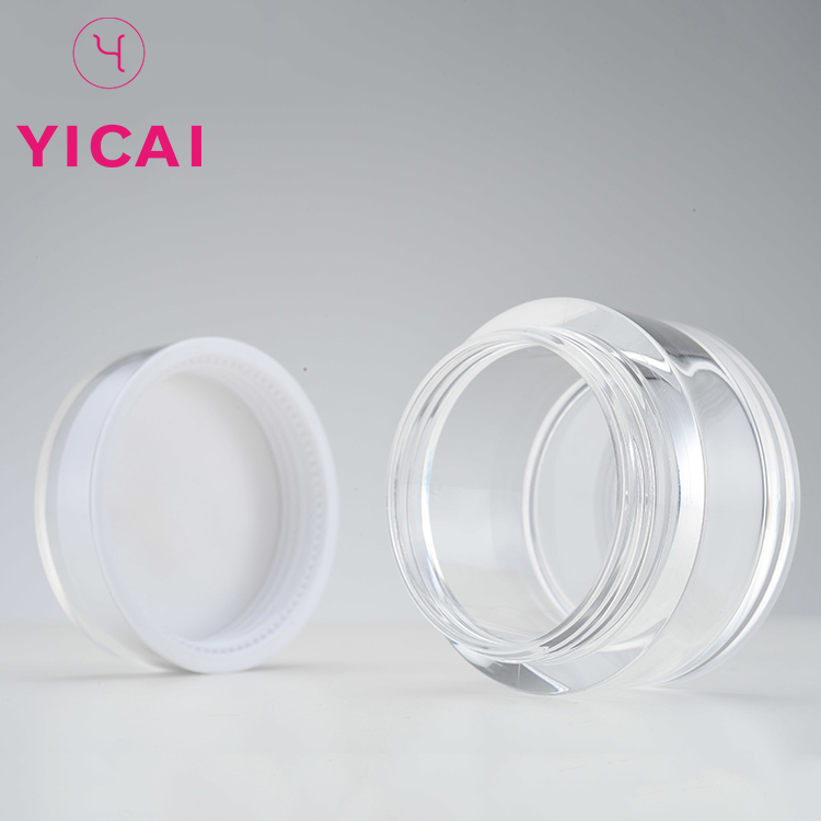 50g Clear Plastic Cosmetic Lotion And Screw Top Lids Cream Empty PETG Jar