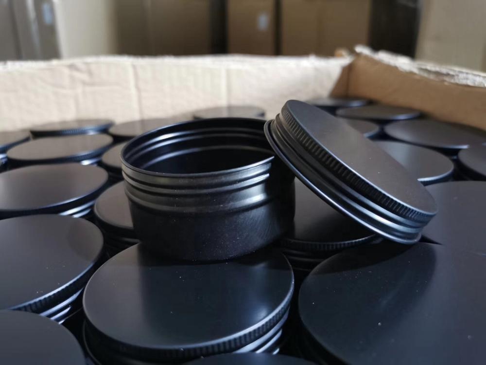50g Cream Container And Packaging Metal aluminum Box Tin Can Aluminum Cosmetic Jar With Screw Top