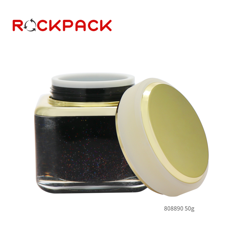 50g Empty plastic acrylic cream jar for cosmetics