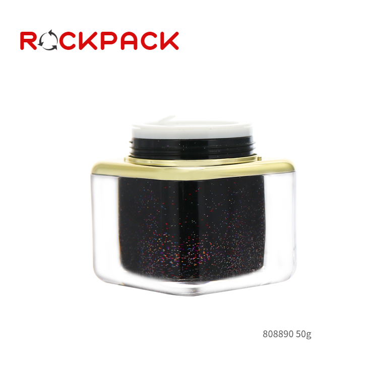 50g Empty plastic acrylic cream jar for cosmetics