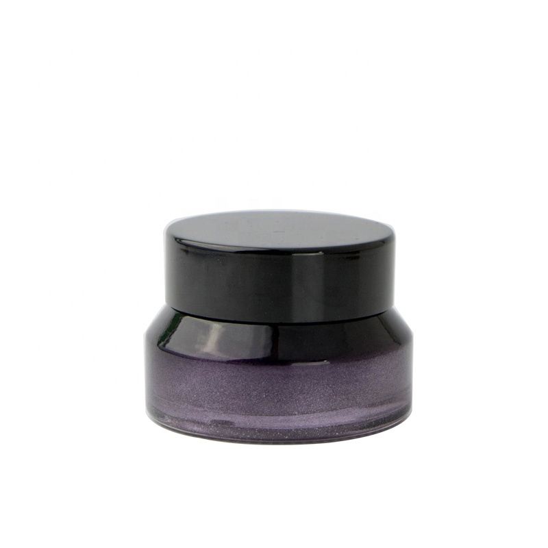 50g Hot selling cosmetic skin care cream frosted gradient color glass container jar