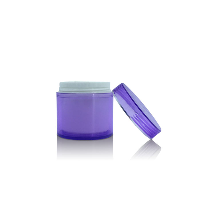 50g PET Cosmetic Purple Jar Container Plastic Empty Facial Makeup Cream Jar with Lid