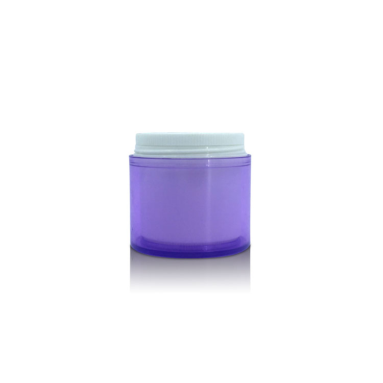 50g PET Cosmetic Purple Jar Container Plastic Empty Facial Makeup Cream Jar with Lid
