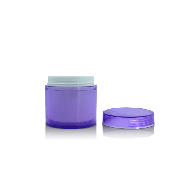 50g PET Cosmetic Purple Jar Container Plastic Empty Facial Makeup Cream Jar with Lid