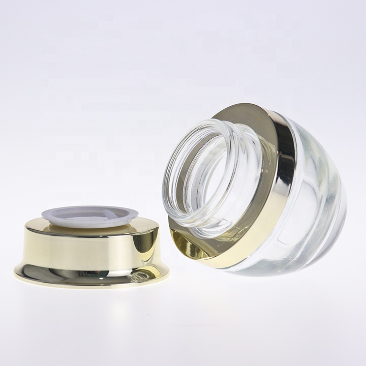 50g Personal Care Industrial Use Glass Cream Jar Skin Care Cream Use Cosmetic Glass Jars cosmetics with lids