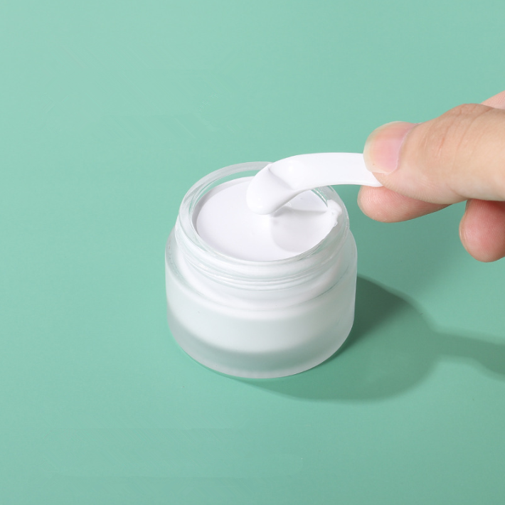 50g Pink Rose gold cap cosmetic container 20g 30g empty frosted clear glass cream bottles jars