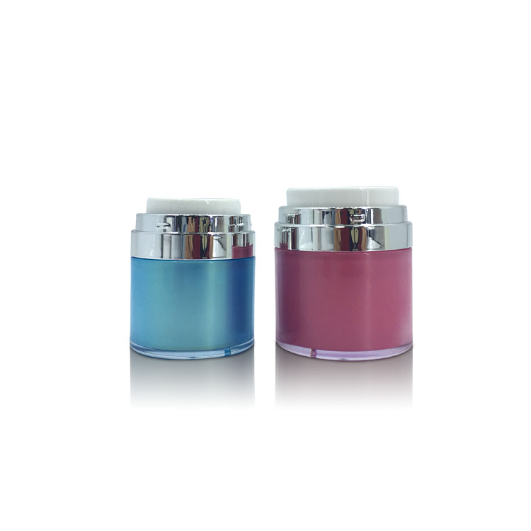 50g Plastic Airless Cosmetic Cream Jar 50ml Pushing Down Lotion PS Jars