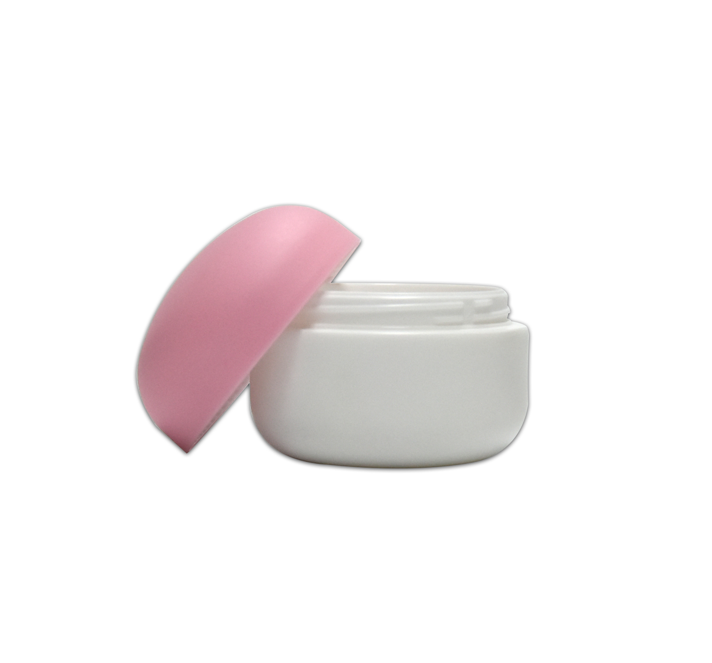 50g Round Shape White PET Cosmetic Skincare Packaging Plastic Containers 50ml