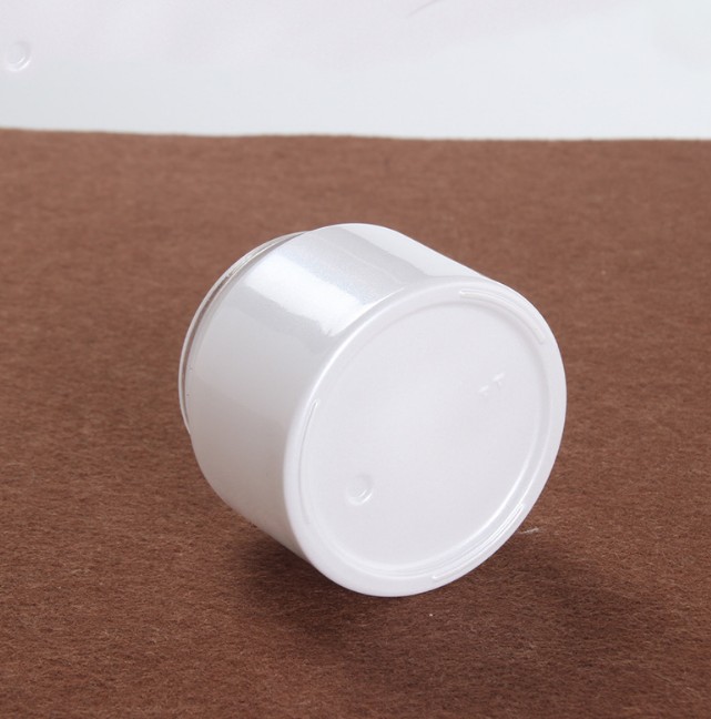 50g Round bamboo lid wide mouth glass jar cosmetic jar