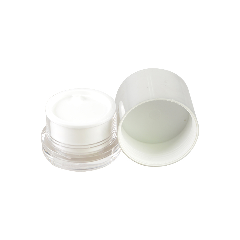 50g Silver PETG eco-friendly material Plastic Skincare Cream Jar Round Shape Cosmetic plastic jar