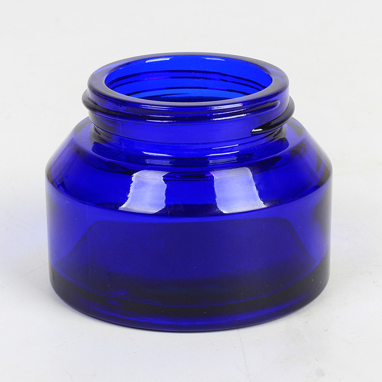 50g Skin Care Packaging Glass Cream Jar with Aluminum Cap