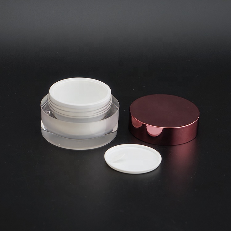 50g Spot sale square acrylic cream jar cosmetic packaging