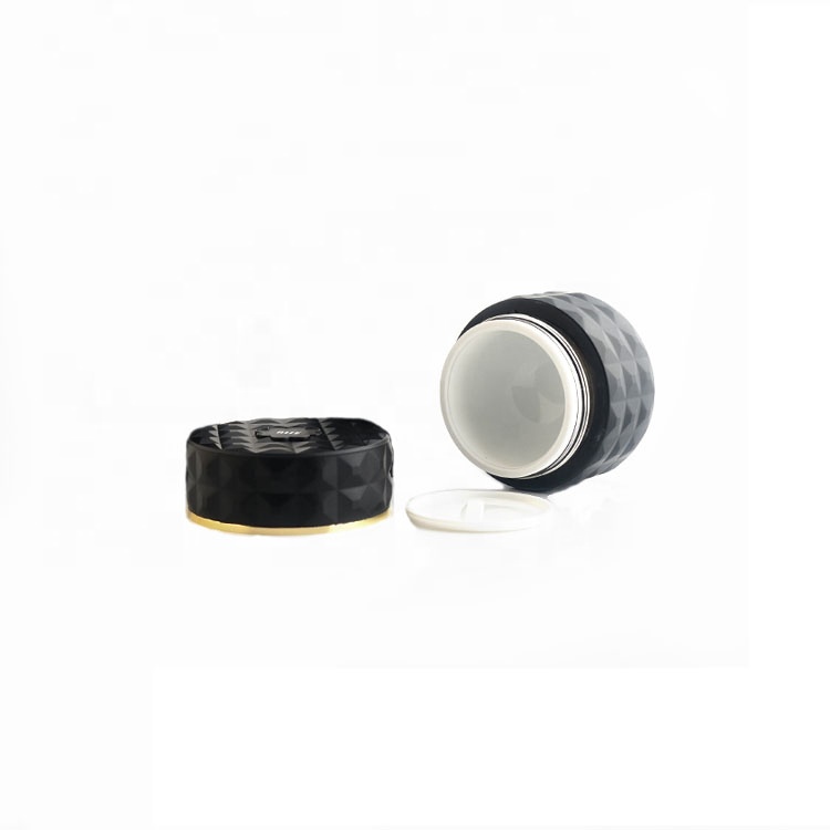 50g Thousands of surface shape black acrylic jar for skin care empty cream cosmetic container
