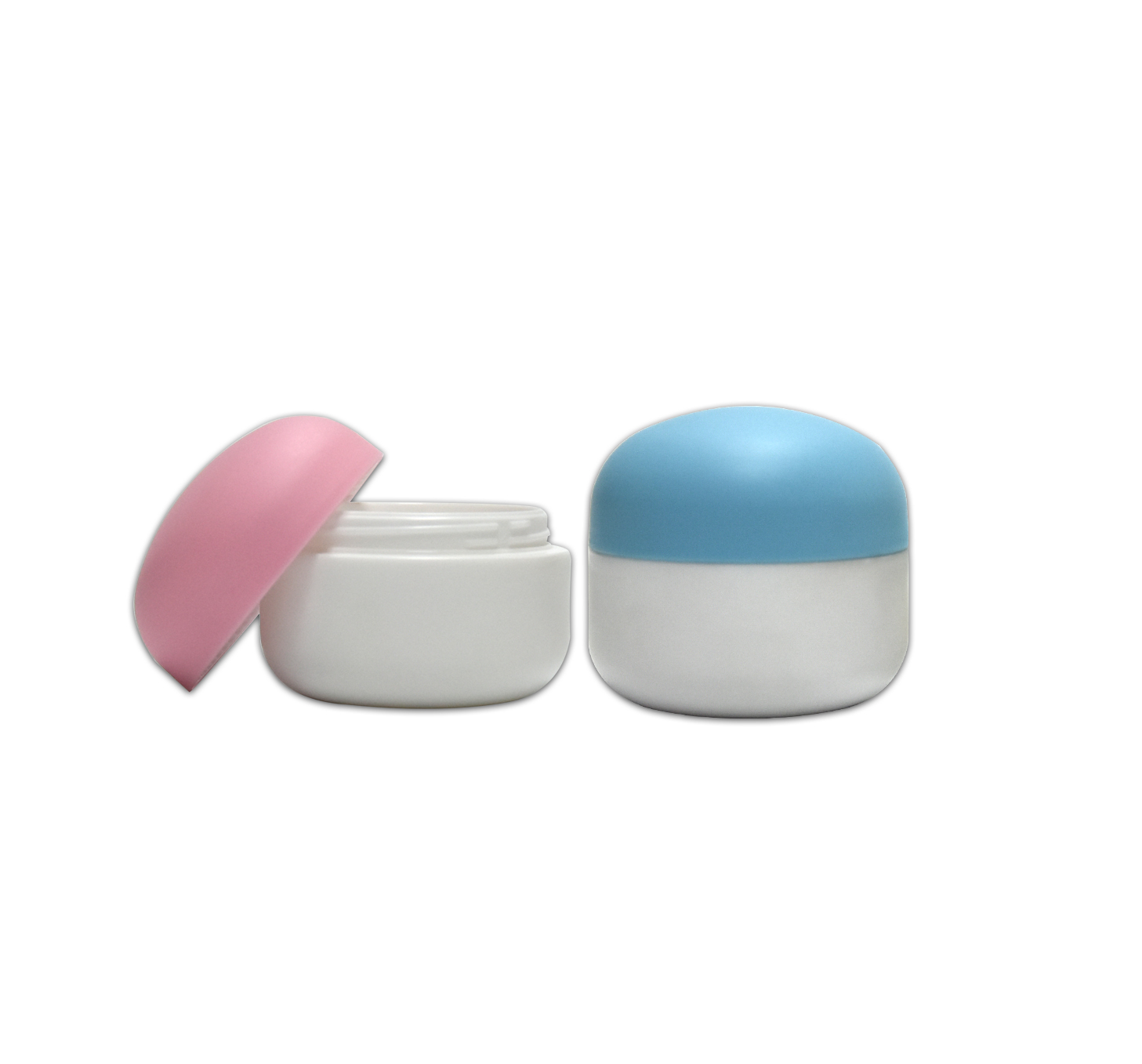 50g White Color Round Thicken PET Plastic Cosmetic Packaging Body Scrub Facial Cream Plastic Jar