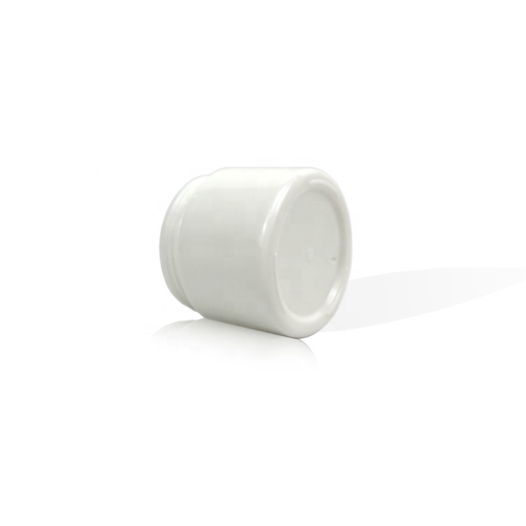 50g White Porcelain Glass Face Cream Jar with White Screw Cap Plastic Eye Cream