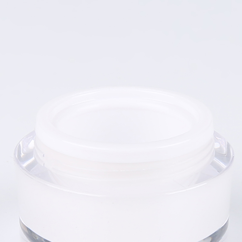 50g White luxury round empty acrylic cosmetic jar