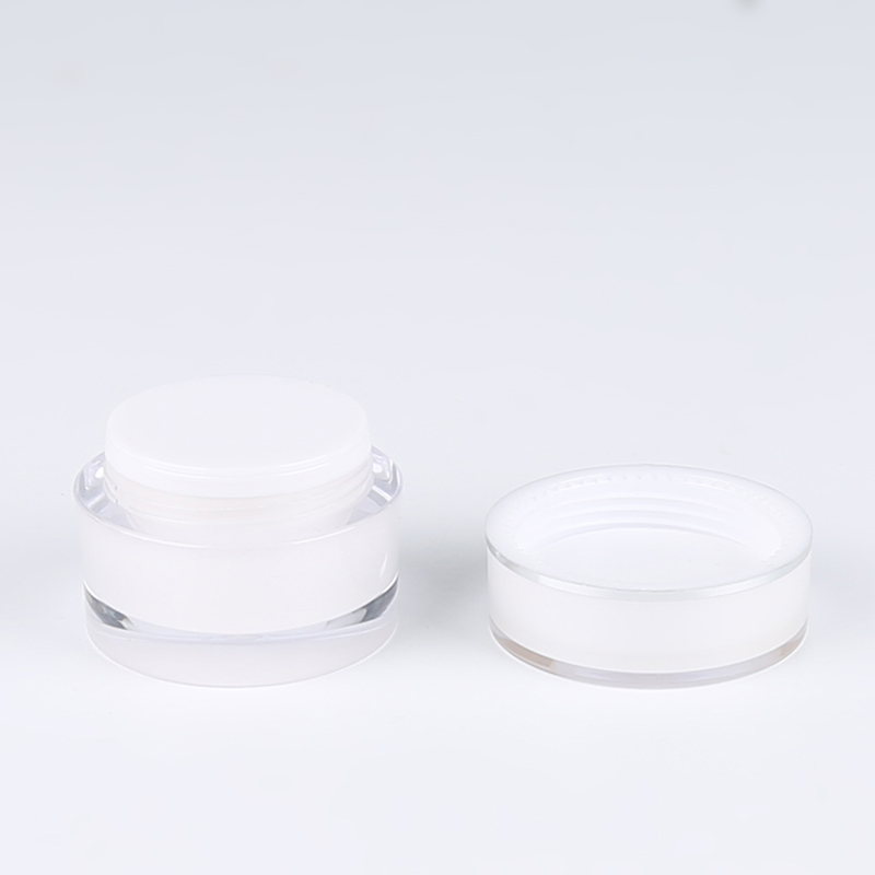 50g White luxury round empty acrylic cosmetic jar