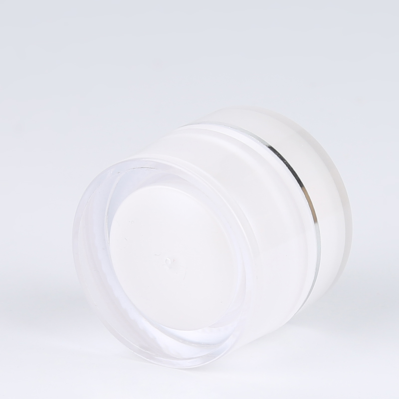 50g White luxury round empty acrylic cosmetic jar