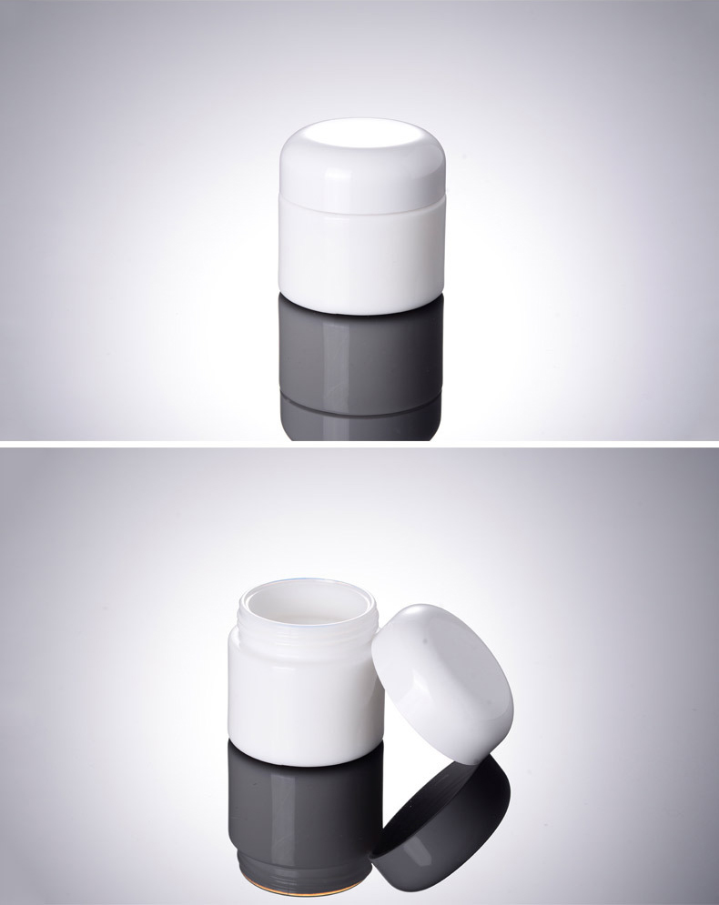 50g White porcelain Empty Cosmetics Glass Cream Jar