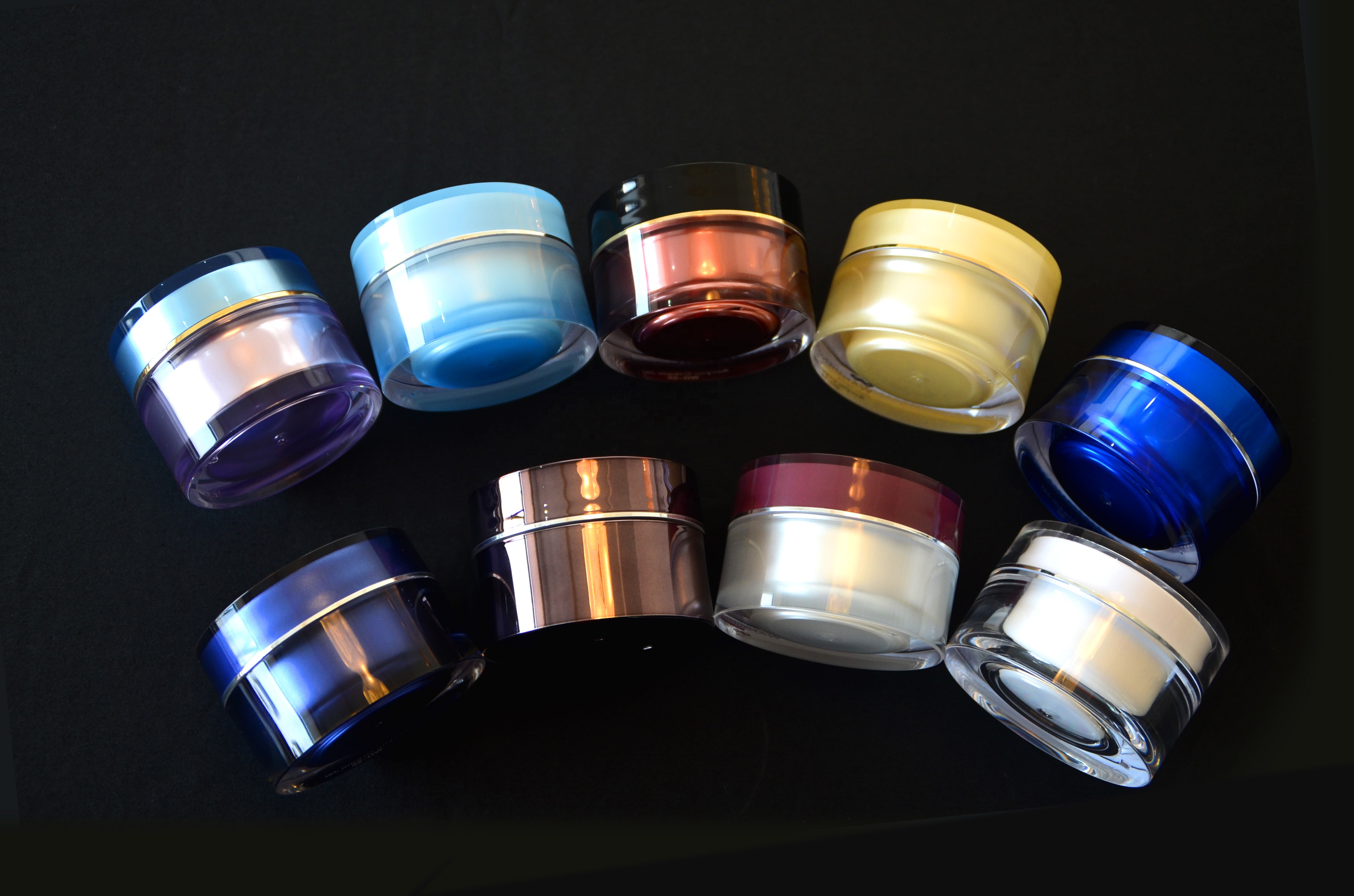 50g acrylic round jars