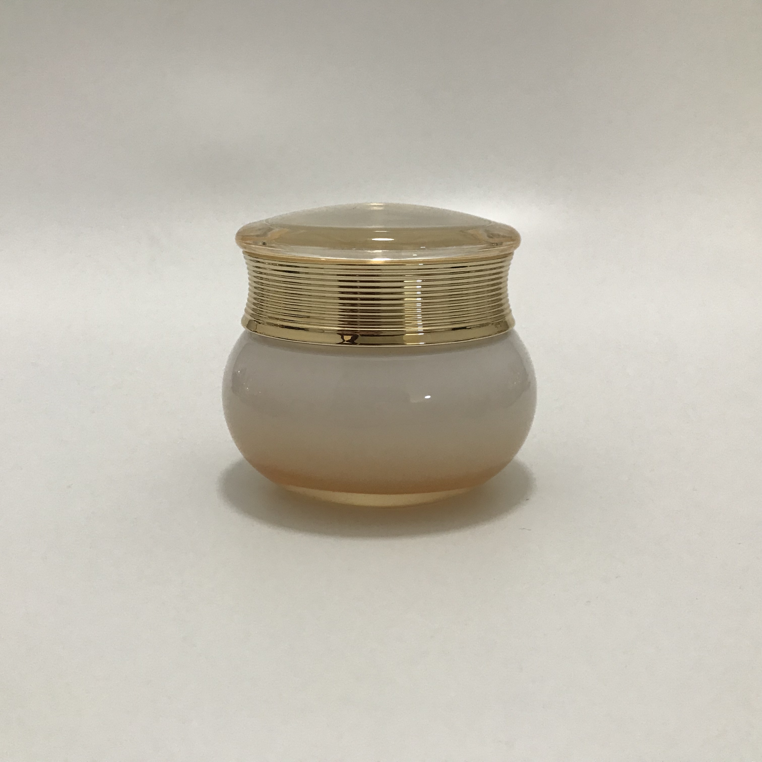 50g beauty care products wide mouth frosted clear green cream glass jars containers