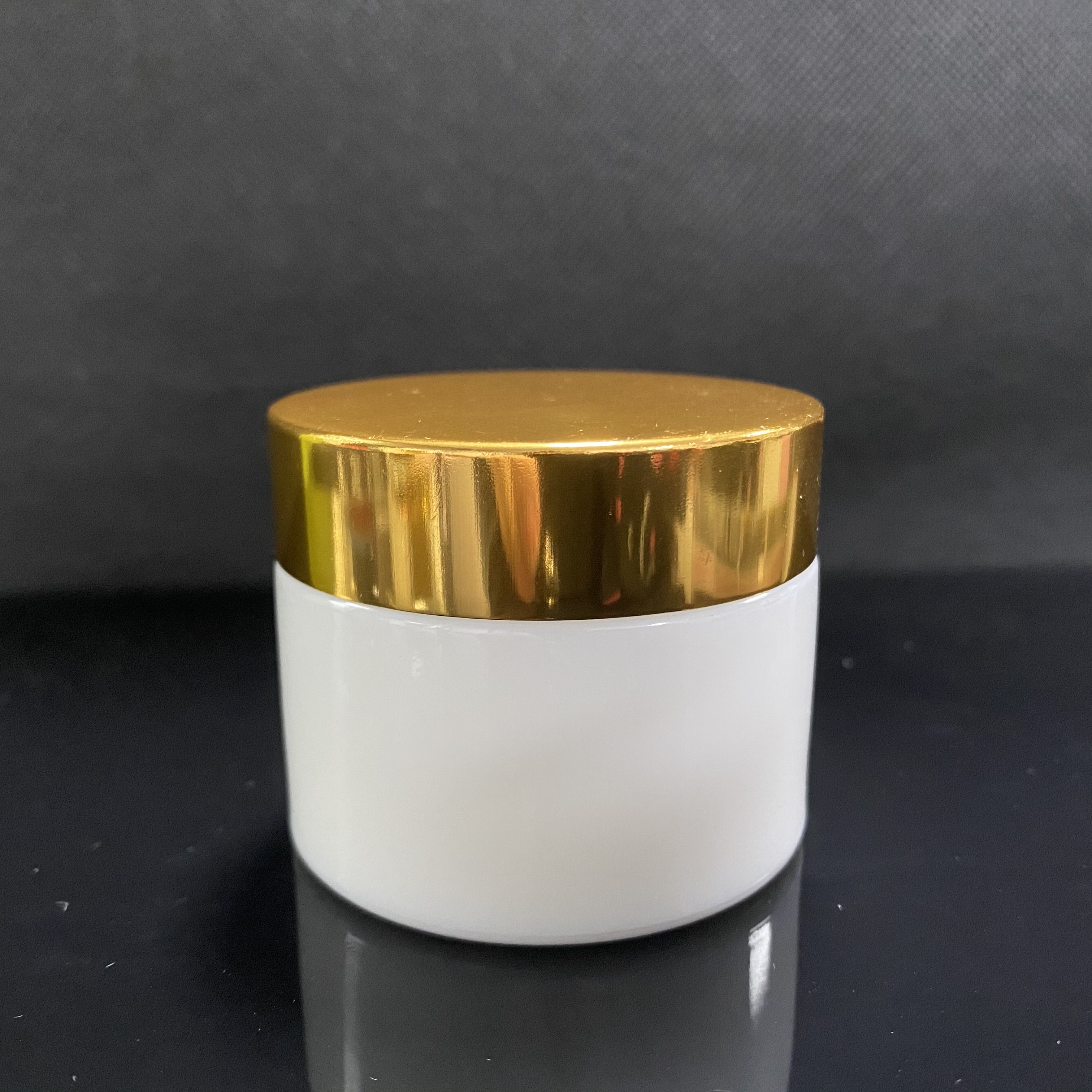 50g clear amber black glass jar cosmetics packaging face cream container glass cream jar with plastic lid