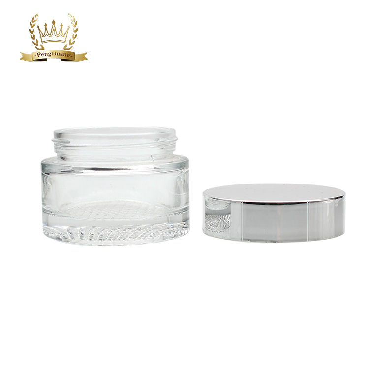 50g clear cosmetic jar with screw cap eye cream jar cosmetic containers glass