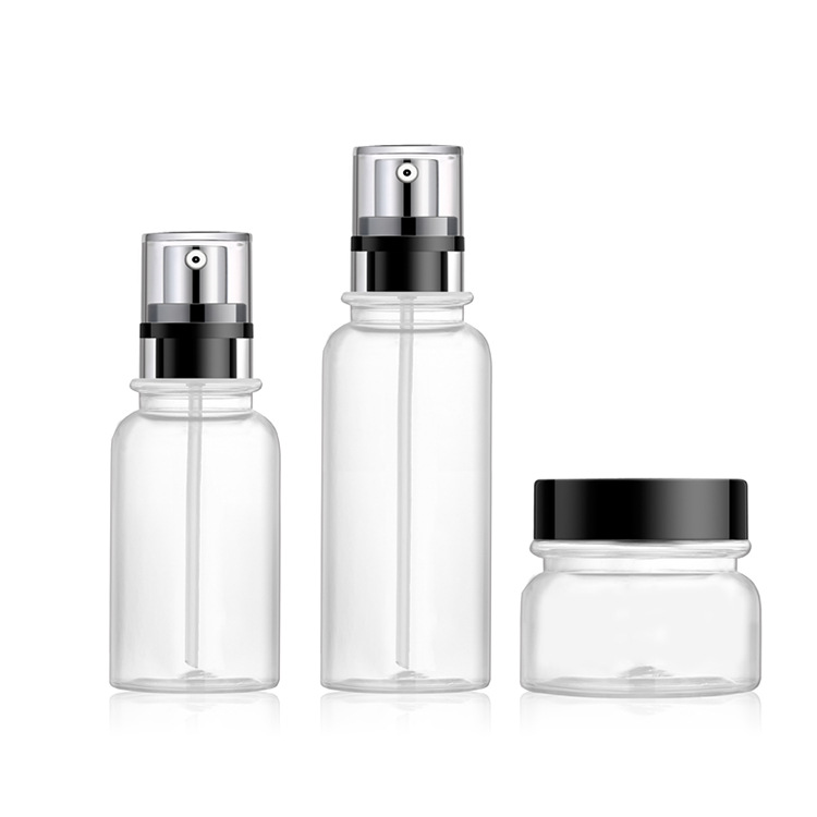 50g clear empty cream plastic jar cosmetic packaging