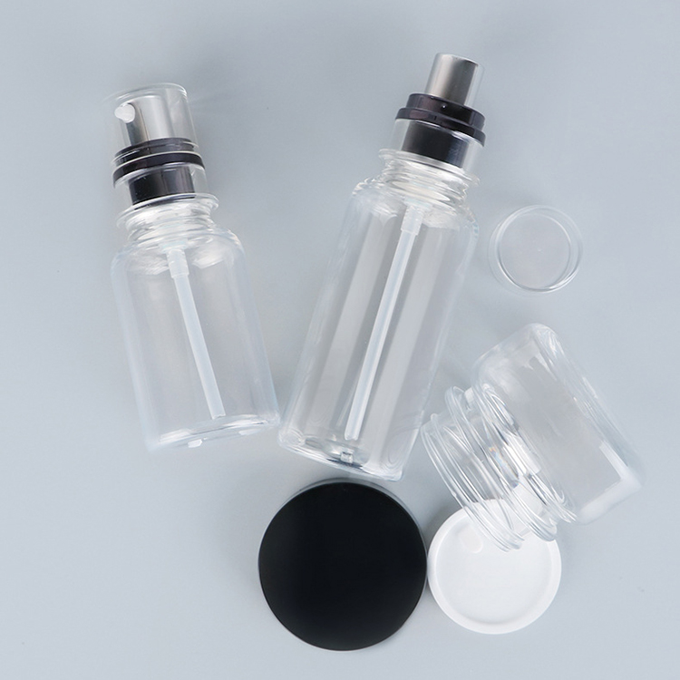 50g clear empty cream plastic jar cosmetic packaging