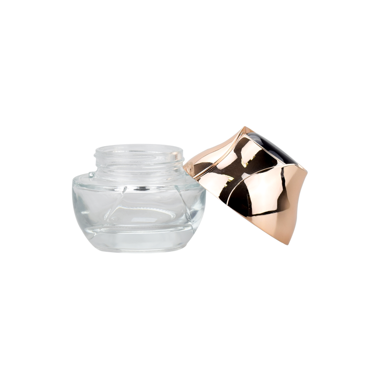50g cosmetic packaging deluxe glass jar cosmetic for eye cream fancy cream jar glass luxury glass jar cosmetic packaging