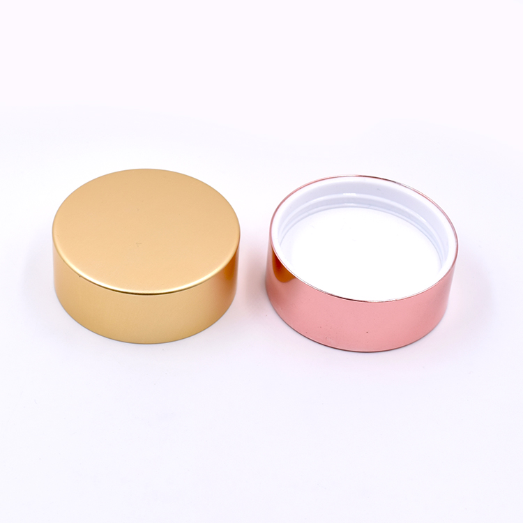 50g cosmetic packaging wholesale packaging glass deluxe blue glass jar 1oz 2oz glass cosmetic jar with pink screw lid