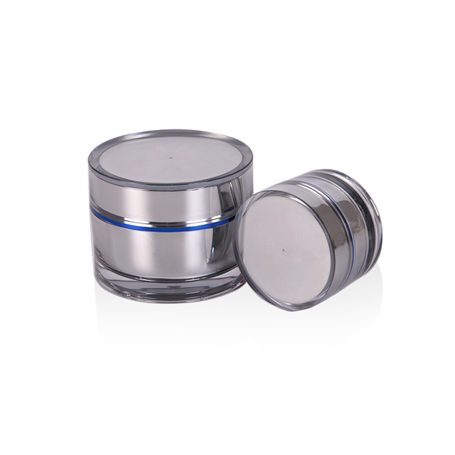 50g custom cream container clear plastic jar with screw cap