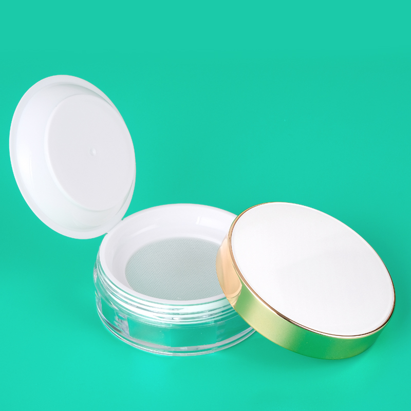 50g empty Diamond clear loose powder case with sifter for face setting powder cosmetic container loose powder container