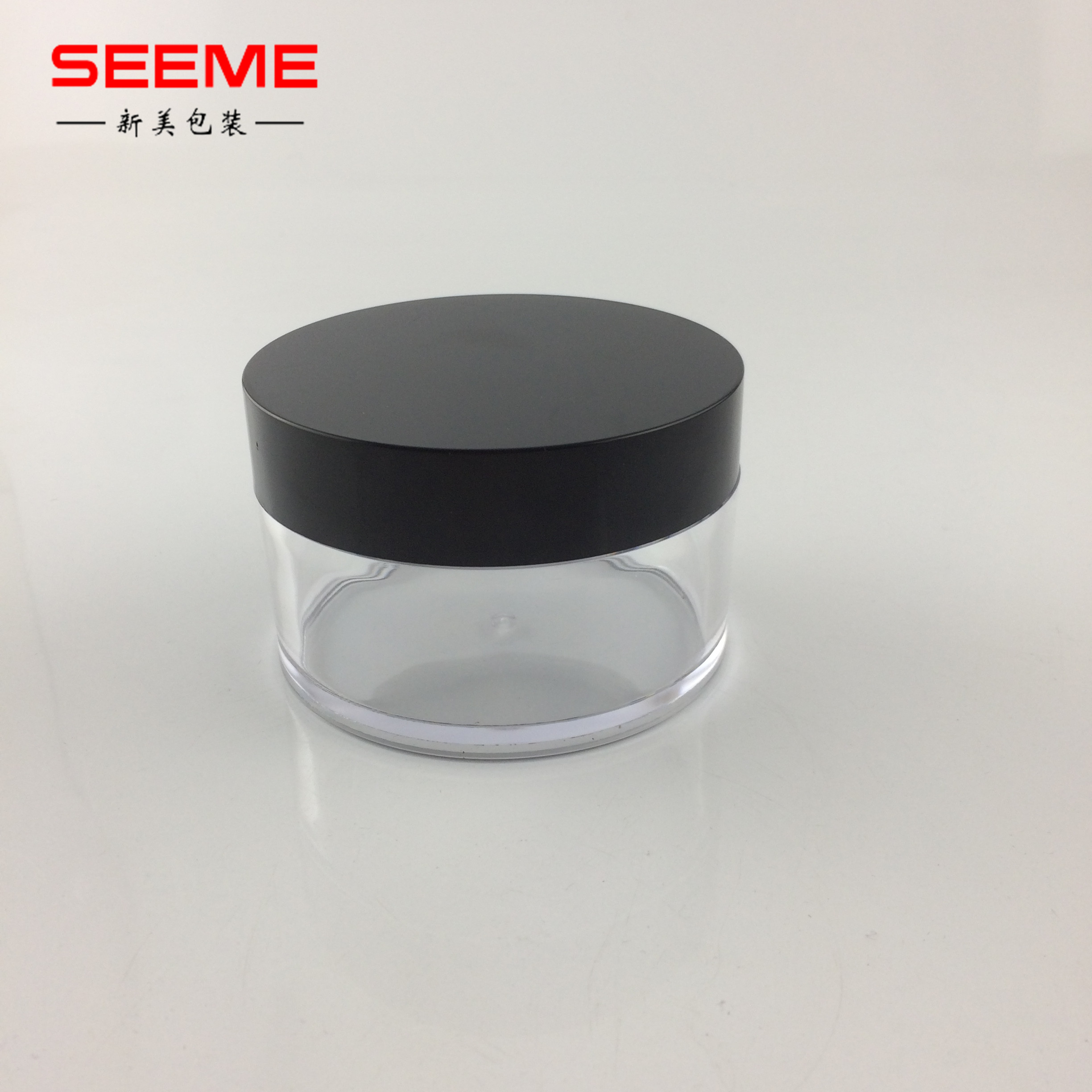 50g empty loose powder jar with custom printing