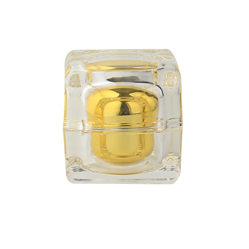 50g empty luxury gold container crystal acrylic cream jars and bottle for cosmetics