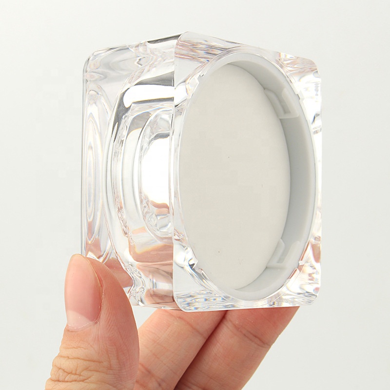 50g empty luxury gold container crystal acrylic cream jars and bottle for cosmetics