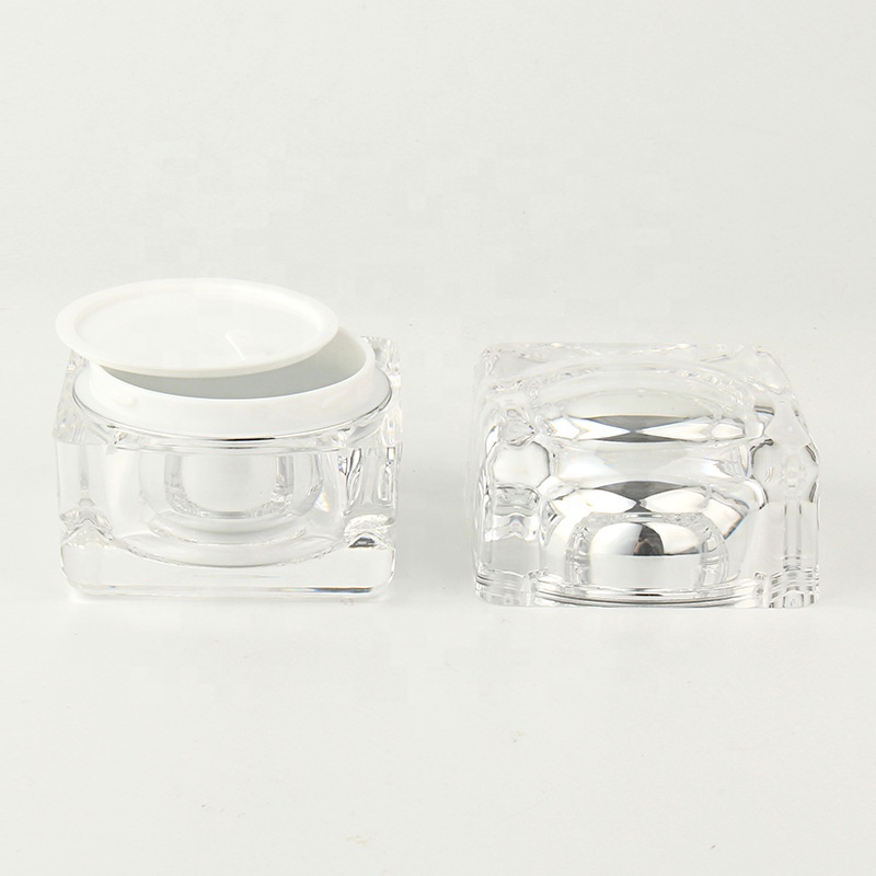 50g empty luxury gold container crystal acrylic cream jars and bottle for cosmetics