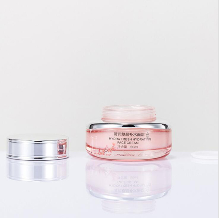 50g face cream Bottle Glass cream container Face cream box Cosmetics sub-bottle skin care products empty bottle foundation liqui