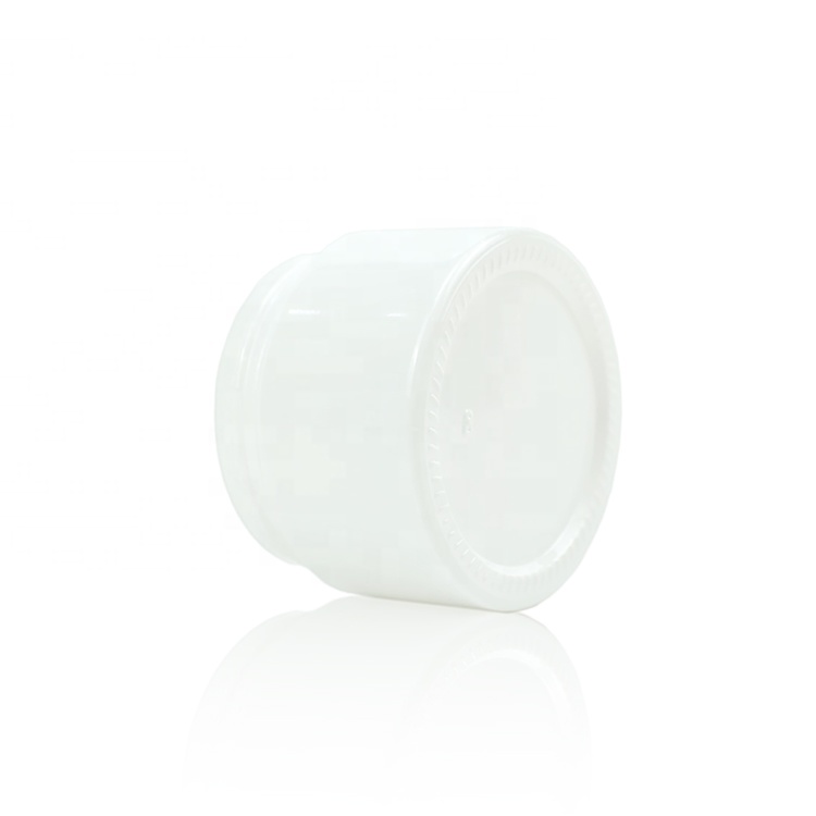 50g face cream pearl white glass jar with golden screw cap