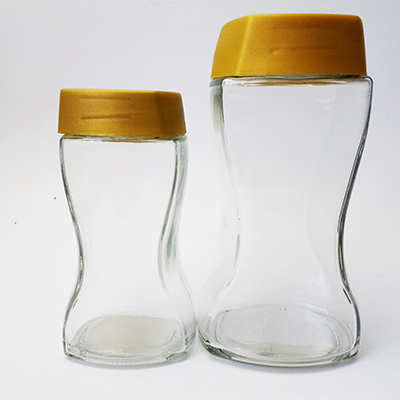 50g flint square wide mouth empty custom coffee glass jar with lid