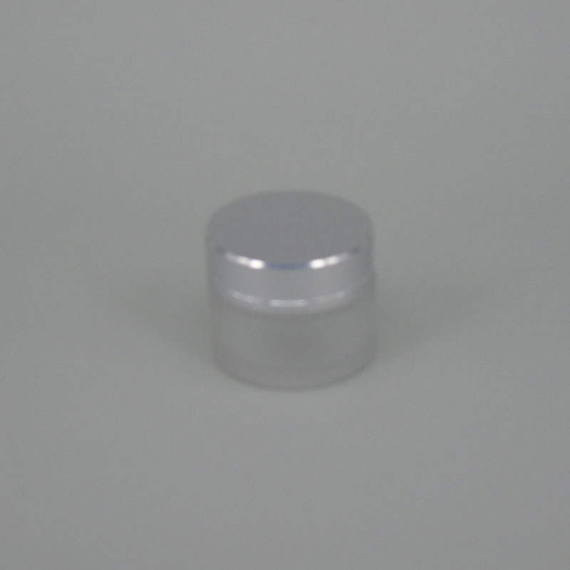 50g frosted clear glass jar 50ml matte clear cosmetic jar with silver lids