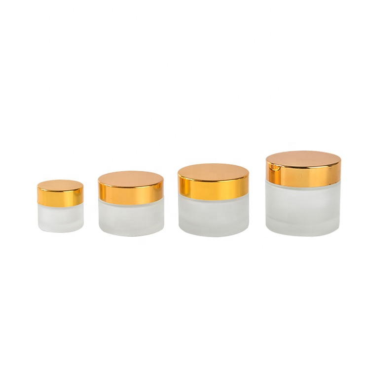 50g frosted cosmetic honey jar with inner lid