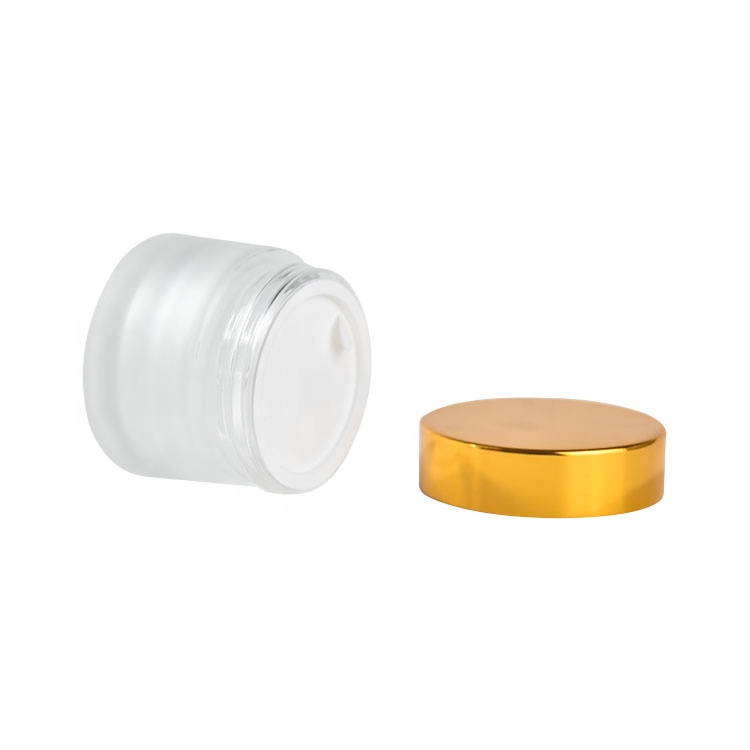 50g frosted cosmetic honey jar with inner lid