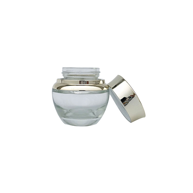 50g glass face cream jar with uv cap