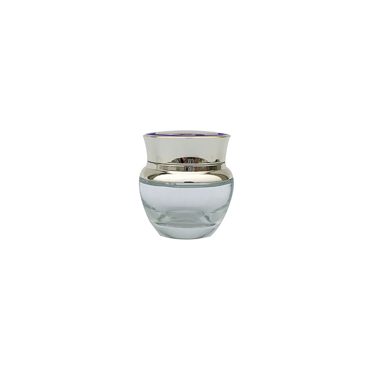 50g glass face cream jar with uv cap